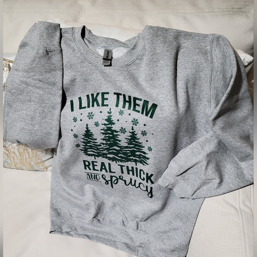 Merry Christmas sweatshirt crew neck, I like them real thick and spurcy